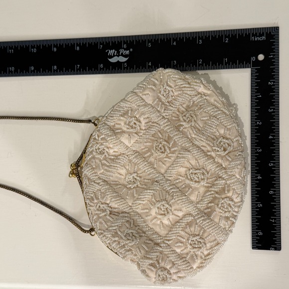 Vintage Handmade Beaded Sequin Wristlet Clutch Evening Purse – Made in Hong Kong - Picture 8 of 12